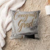 Elegant "Congrats Afstudeerder" met afstudeerdop Kussen (Deken)