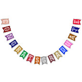 Elegant Congrats Afstuderen Pet, Diploma Kleurrijk Vlaggetjes (Alle)