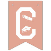 Elegant Congrats Afstuderen Pet, Diploma Kleurrijk Vlaggetjes (Eerste vlag)