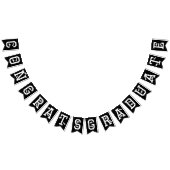 Elegant Congrats Afstuderen Pet, Diploma Zwart Wit Vlaggetjes (Alle)