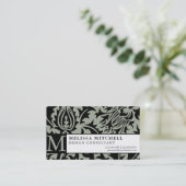 Elegant Consultant Business William Morris Thistle Visitekaartje (Staand voorkant)