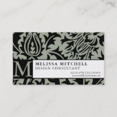 Elegant Consultant Business William Morris Thistle Visitekaartje (Voorkant)
