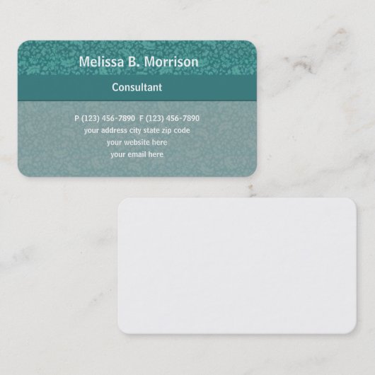 Elegant Consultant Visitekaartjes (Voorkant / Achterkant)