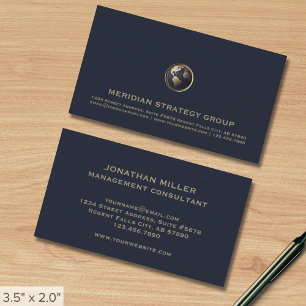 Elegant Consulting Logo Contact Kaart Visitekaartje