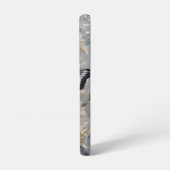 Elegant contrast: zwarte en witte vlinders samsung galaxy hoesje (Linkerkant)