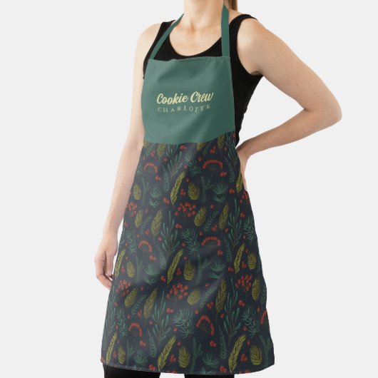 Elegant Cookie Crew Winter Botanisch Schort (Insitu)