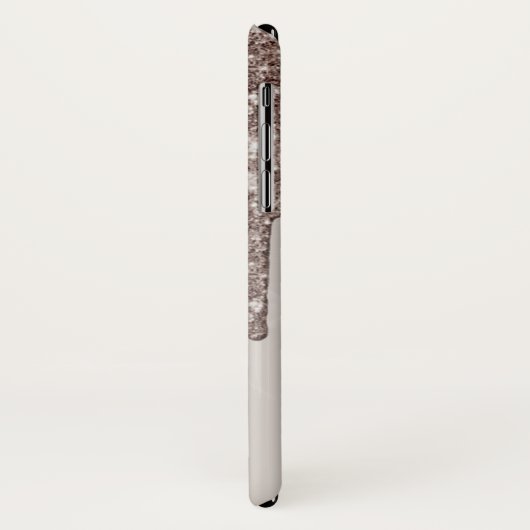 Elegant Cool Glitter Drips Hoesje-Mate iPhone Case (Achterkant/links)