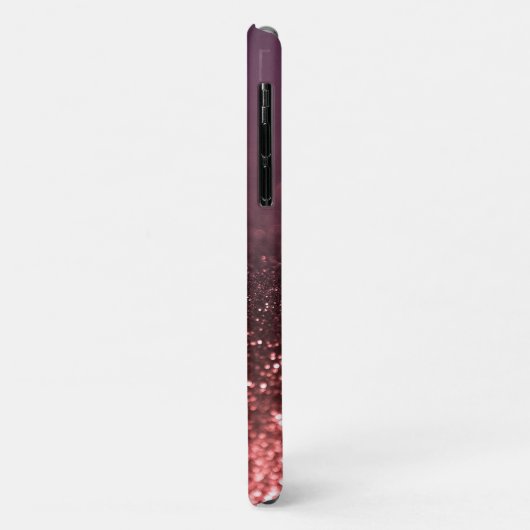 Elegant Cool Roos Gold Glitter Bokeh Monogram Case-Mate iPhone Case (Achterkant/links)