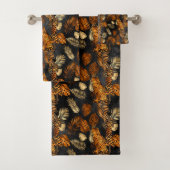 Elegant Copper Black Graphic Tiger Bad Handdoek (Insitu)