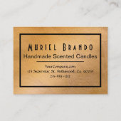Elegant Copper Candle Company V4 Visitekaartje (Voorkant)