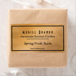 Elegant Copper Candle Company V5 Candle Jar Label