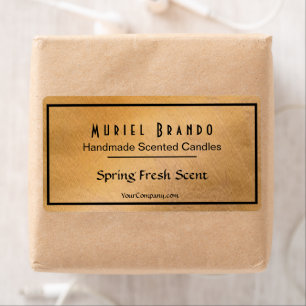 Elegant Copper Candle Company V5 Candle Jar Label