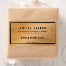 Elegant Copper Candle Company V5 Kaars Pot Label