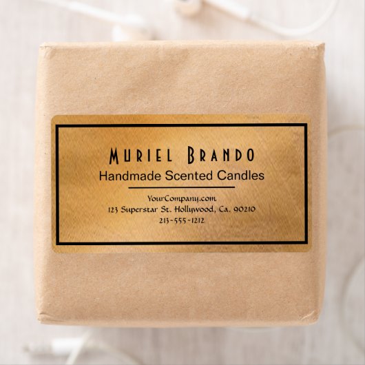 Elegant Copper Candle Company V5 Return-adres Etiket (Insitu)