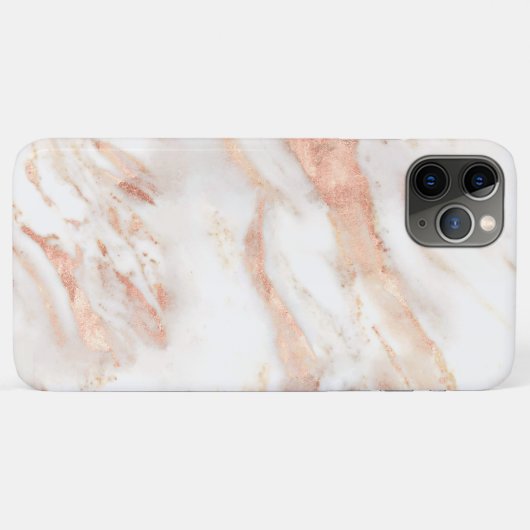 Elegant Copper Chic Girly Roos Gold Marble Case-Mate iPhone Case (Achterkant (horizontaal))