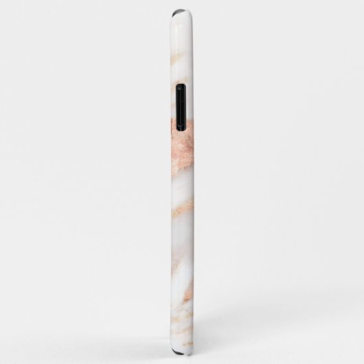 Elegant Copper Chic Girly Roos Gold Marble Case-Mate iPhone Case (Achterkant/rechts)