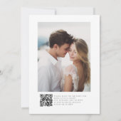 Elegant Copper & Earthy Botanical Photo Wedding Kaart (Achterkant)