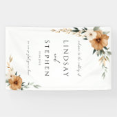 Elegant Copper Earthy White Wedding Spandoek (Horizontaal)