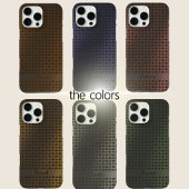Elegant Copper Metal Dots Line Pattern Custom Name Case-Mate iPhone Case