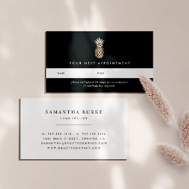 Elegant Copper Pineapple Appointle Kaarten Afsprakenkaartje