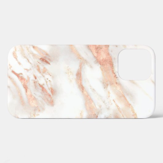 Elegant Copper Roos Gold Marble Case-Mate iPhone Case (Achterkant (horizontaal))