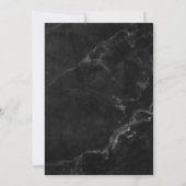 Elegant Copper Script Vrijgezellenfeest Black Marb Kaart (Achterkant)