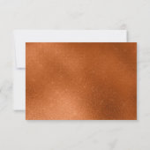 Elegant Copper Wedding RSVP (Achterkant)