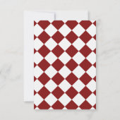 Elegant Coquette Bow Checkered Graduation Party Bedankkaart (Achterkant)