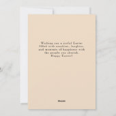 Elegant Coral & Cream Pattern Happy Easter Photo Feestdagenkaart (Achterkant)