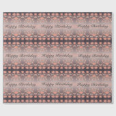 Elegant Coral Flowered Cadeaupapier (Vlak)