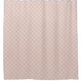 Elegant Coral Grey Curtain Cozy Modern Bathroom Douchegordijn (Voorkant)