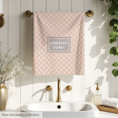 Elegant Coral Grey Towels Family Bathroom Gift Bad Handdoek