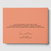 Elegant coral Hibiscus Serenade Paradise Gastenboek (Achterkant)