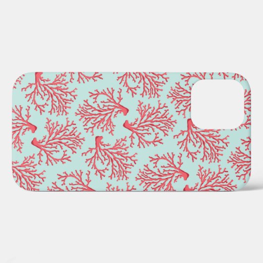 Elegant Coral Pattern Case-Mate iPhone Case (Achterkant (horizontaal))