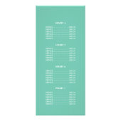 Elegant Coral Pink and Gold Circle Motif Reclamekaart (Achterkant)