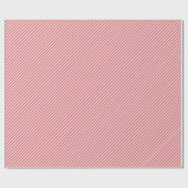 Elegant Coral Pink Red Diagonal Stripes Patroon Cadeaupapier (Vlak)