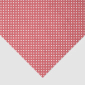 Elegant Coral Pink Red Polka Dots Patroon Tissuepapier (Detail)