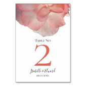 Elegant Coral Pink Rose Floral Wedding Kaart (Voorkant)