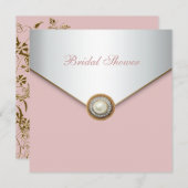 Elegant Coral Pink Vrijgezellenfeest Kaart (Voorkant / Achterkant)