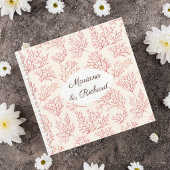 Elegant Coral Reef Wedding Guest Book Notitieboek