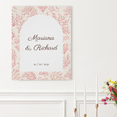 Elegant Coral Reef Wedding Poster