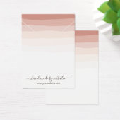 Elegant Coral Shades Ketting Display Holder Visitekaartje (Bureau)