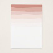 Elegant Coral Shades Ketting Display Holder Visitekaartje (Achterkant)