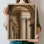 Elegant Corinthian Columns Classical Architecture Poster