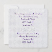 Elegant Corner Wedding Uitnodiging (Achterkant)