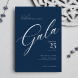 Elegant Corporate Black Stropdas Calligraphy Gala Kaart<br><div class="desc">Elegant Corporate Black Stropdas Calligraphy Gala Invitation</div>
