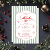 Elegant Corporate Christmas Company Holiday Party Kaart