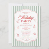 Elegant Corporate Christmas Company Holiday Party Kaart (Voorkant)