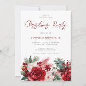 Elegant Corporate Christmas Soirée Kaart (Voorkant)