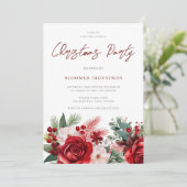 Elegant Corporate Christmas Soirée Kaart (Staand voorkant)